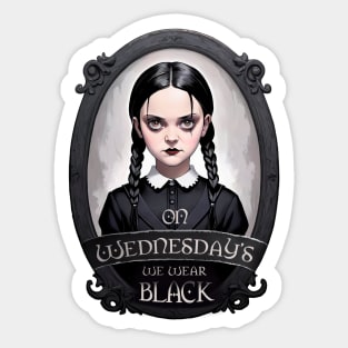 Wednesday Addams Sticker